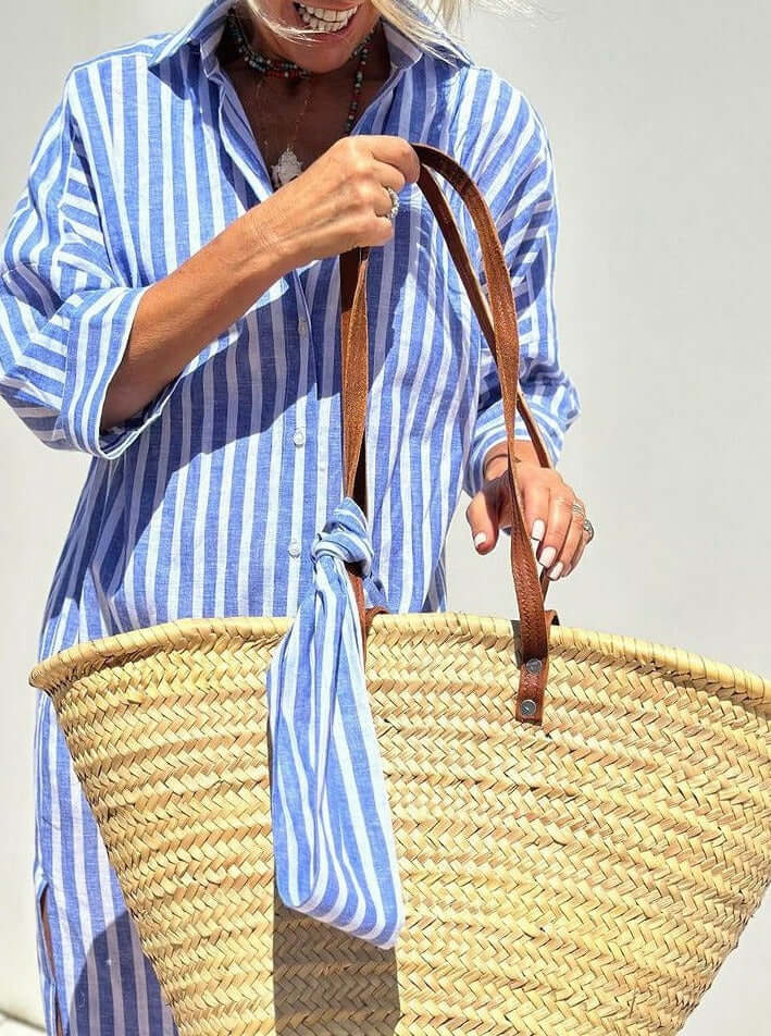 Abitino a camicia a righe
