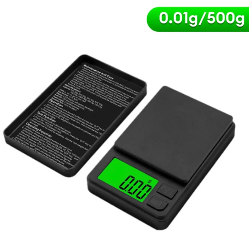 Bilancia digitale tascabile – Capacità 1000 g, precisione 0,1 g