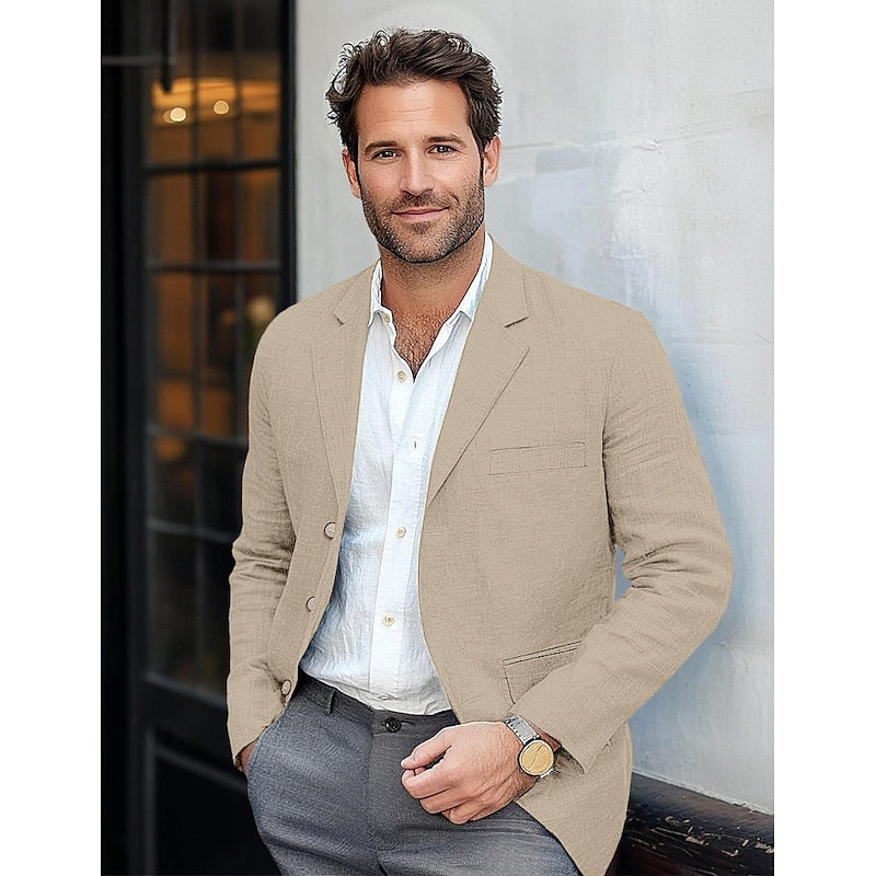 Blazer da Uomo Classico e Leggero – Smart Casual per Tutto l'Anno