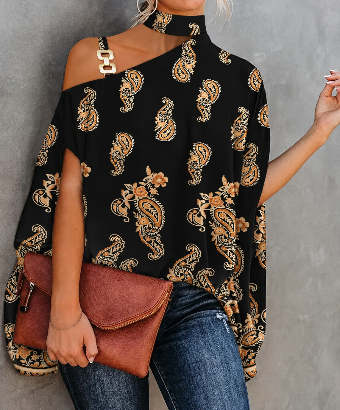 Blusa morbida da donna in cotone per un uso quotidiano e versatile