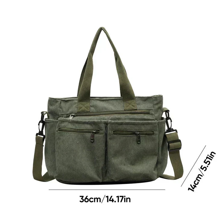 Borsa autunnale con doppia cerniera