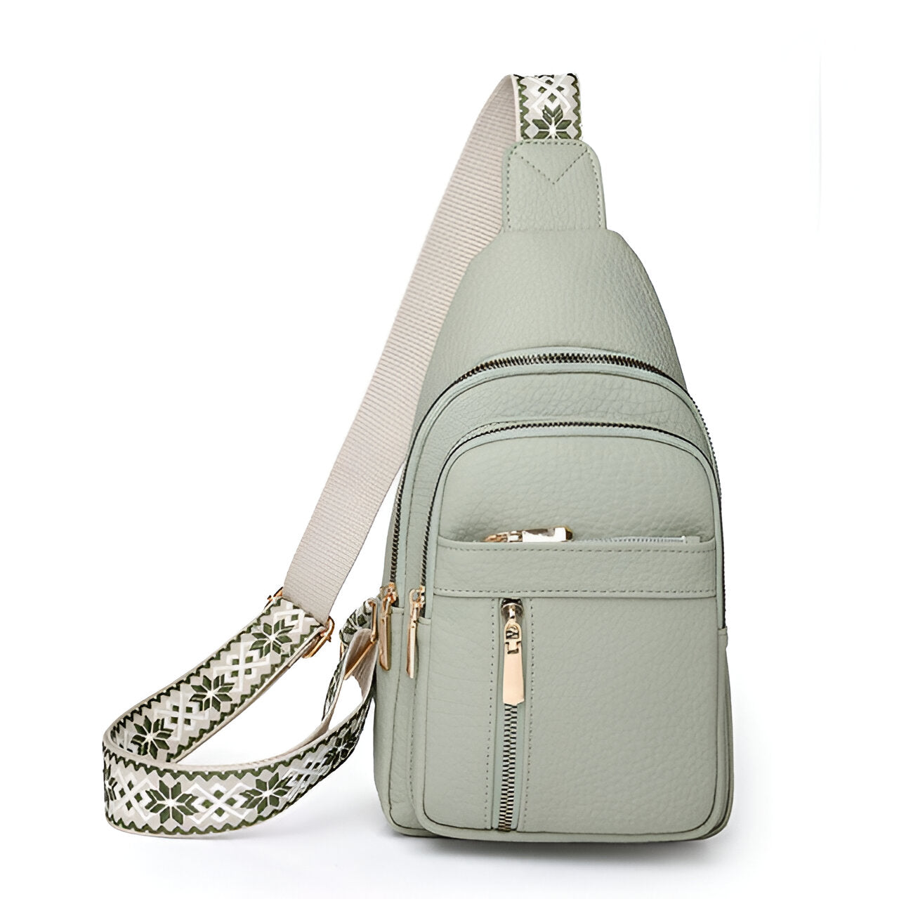 Borsa Monospalla Crossbody da Donna con Tracolla Intrecciata a Fantasia