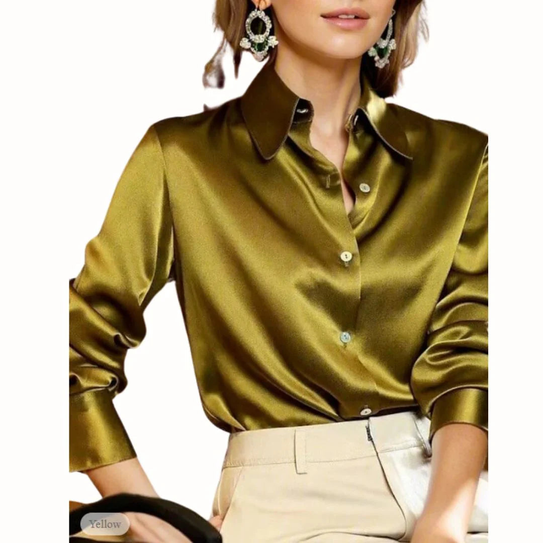 Camicia da donna a maniche lunghe con bottoni
