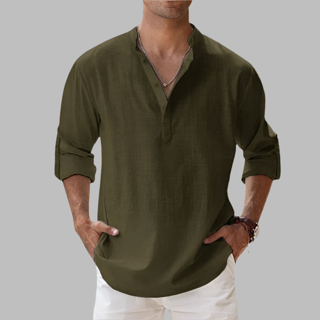 Camicia estiva da uomo vestibilità comoda