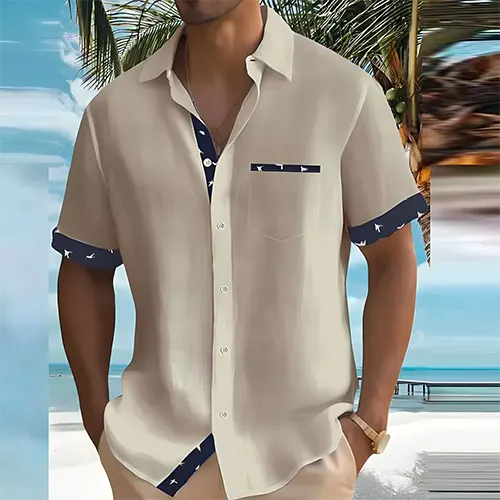Camicia traspirante a maniche corte per l'uso quotidiano