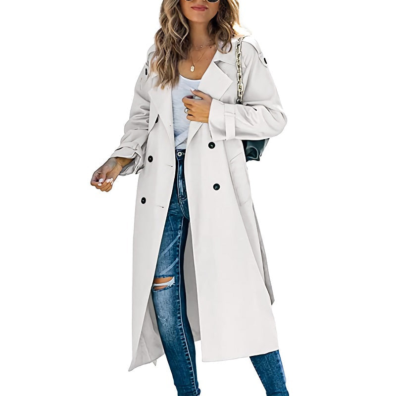 Cappotto Lungo Doppiopetto da Donna