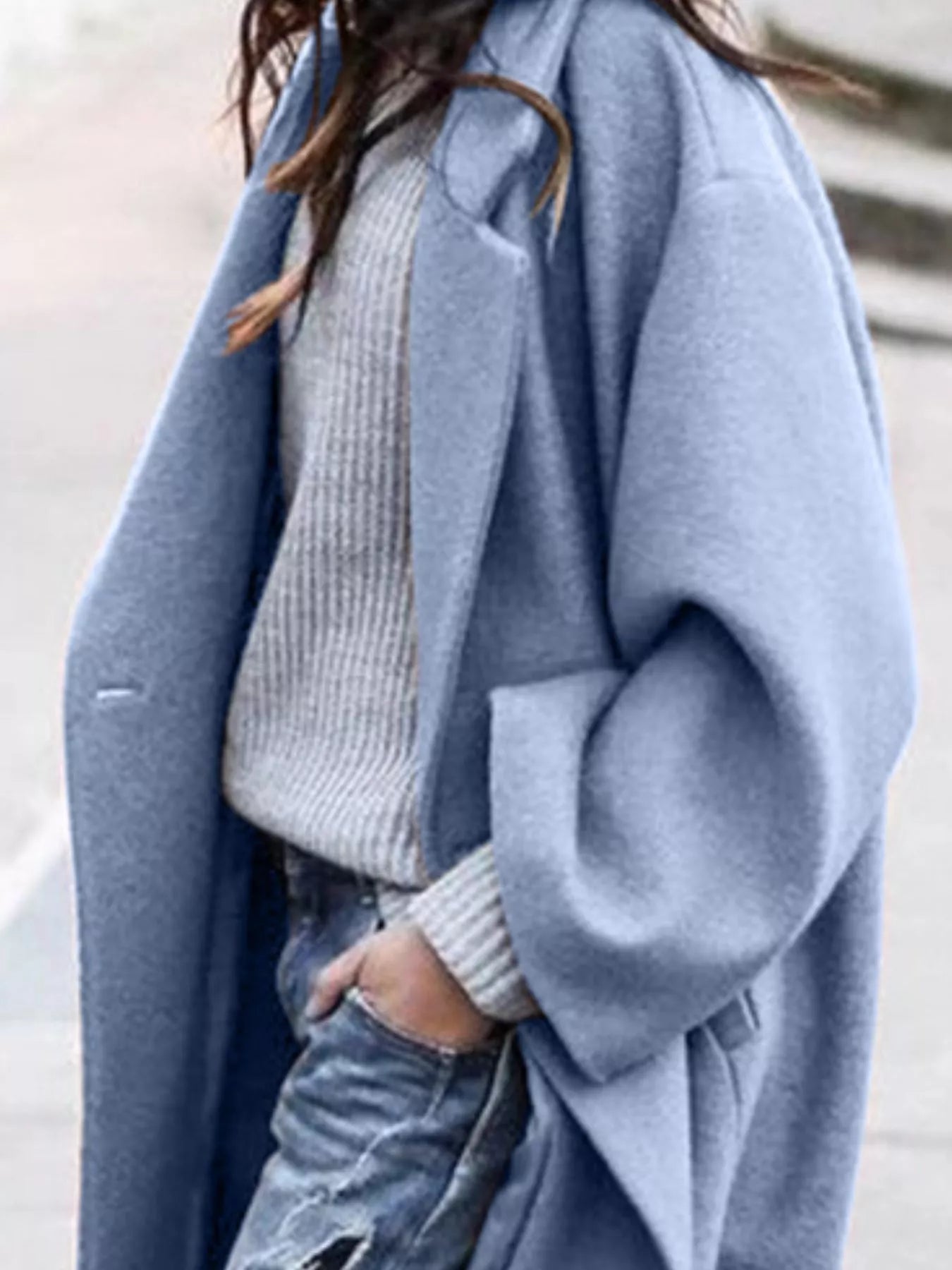 Cappotto lungo oversized da donna