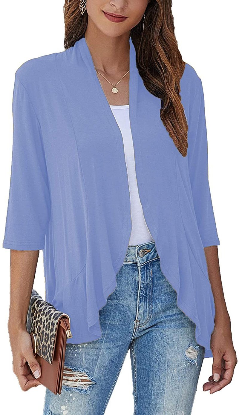 Cardigan aperto drappeggiato