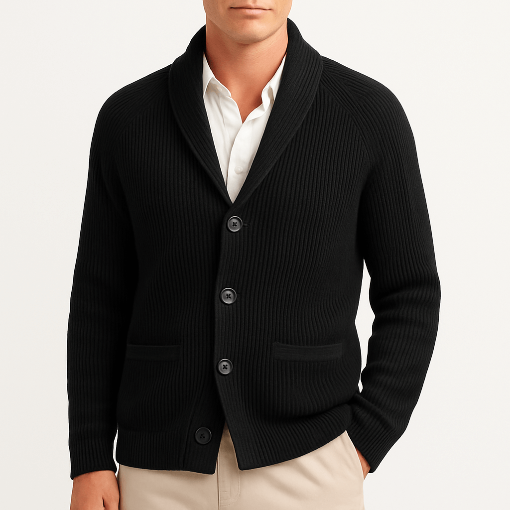 Cardigan in Maglia da Uomo con Bottoni