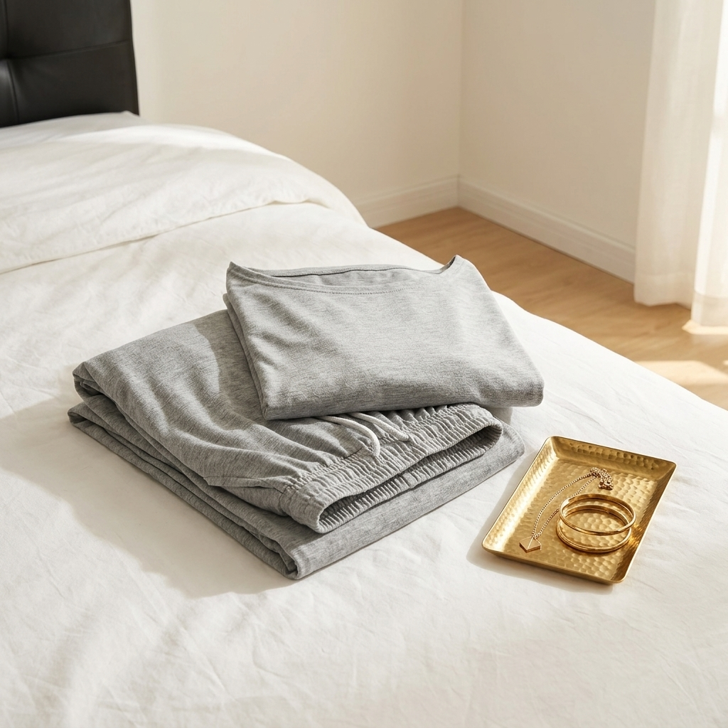 Completo due pezzi con scollo barchetta