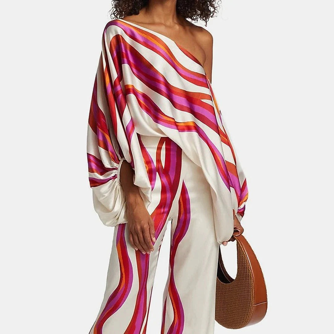 Completo Due Pezzi da Donna con Spalle Scoperte