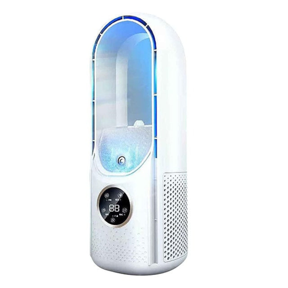 Condizionatore Portatile con Raffreddamento ad Acqua e Design Senza Pale – Funzionamento Silenzioso per Piccoli Spazi
