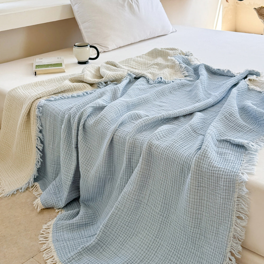 Coperta morbida e traspirante in mussola di cotone