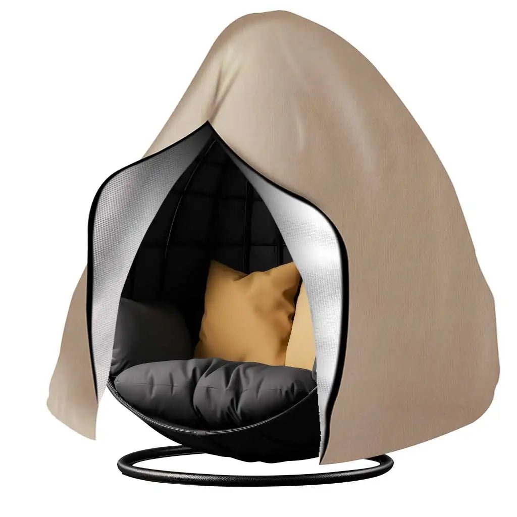 Copertura Impermeabile Resistentissima per Poltrona ad Uovo – Protezione UV e Antivento, Poliestere Oxford 210D, 115×190 cm o 230×200 cm