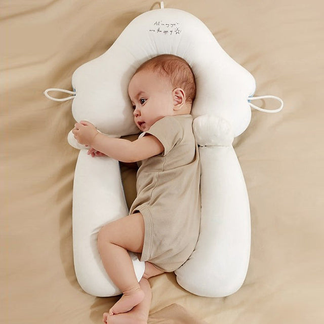 Cuscino per dormire ergonomico per neonati – sicuro, comodo e regolabile per neonati (0-12 mesi)