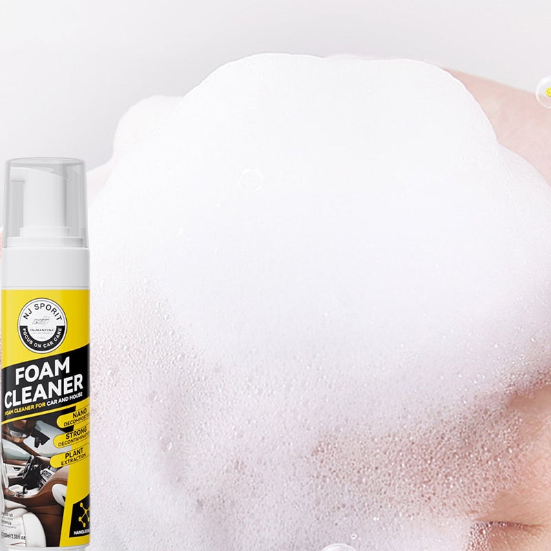 Detergente schiumoso – Pulitore multiuso per interni auto, adatto per pelle e tessuto
