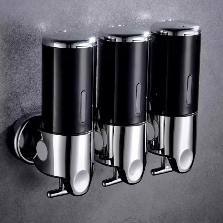 Distributore di sapone da parete in acciaio inox dal design elegante