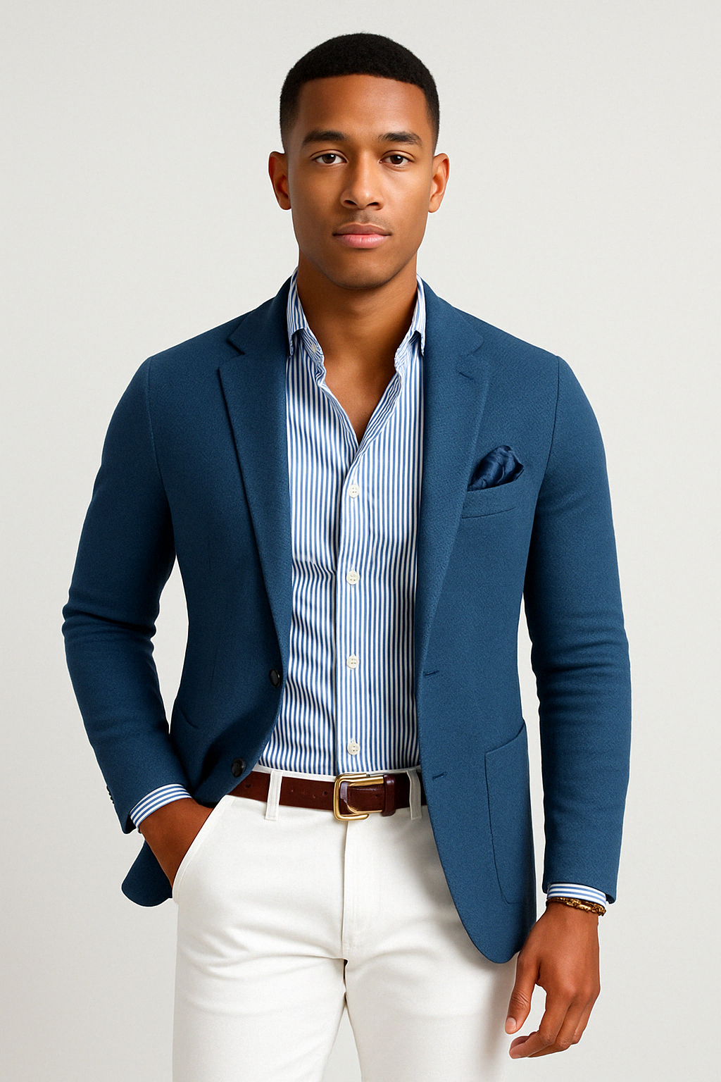 Elegante blazer da uomo con tasche a patta casual – Design intramontabile con un tocco moderno
