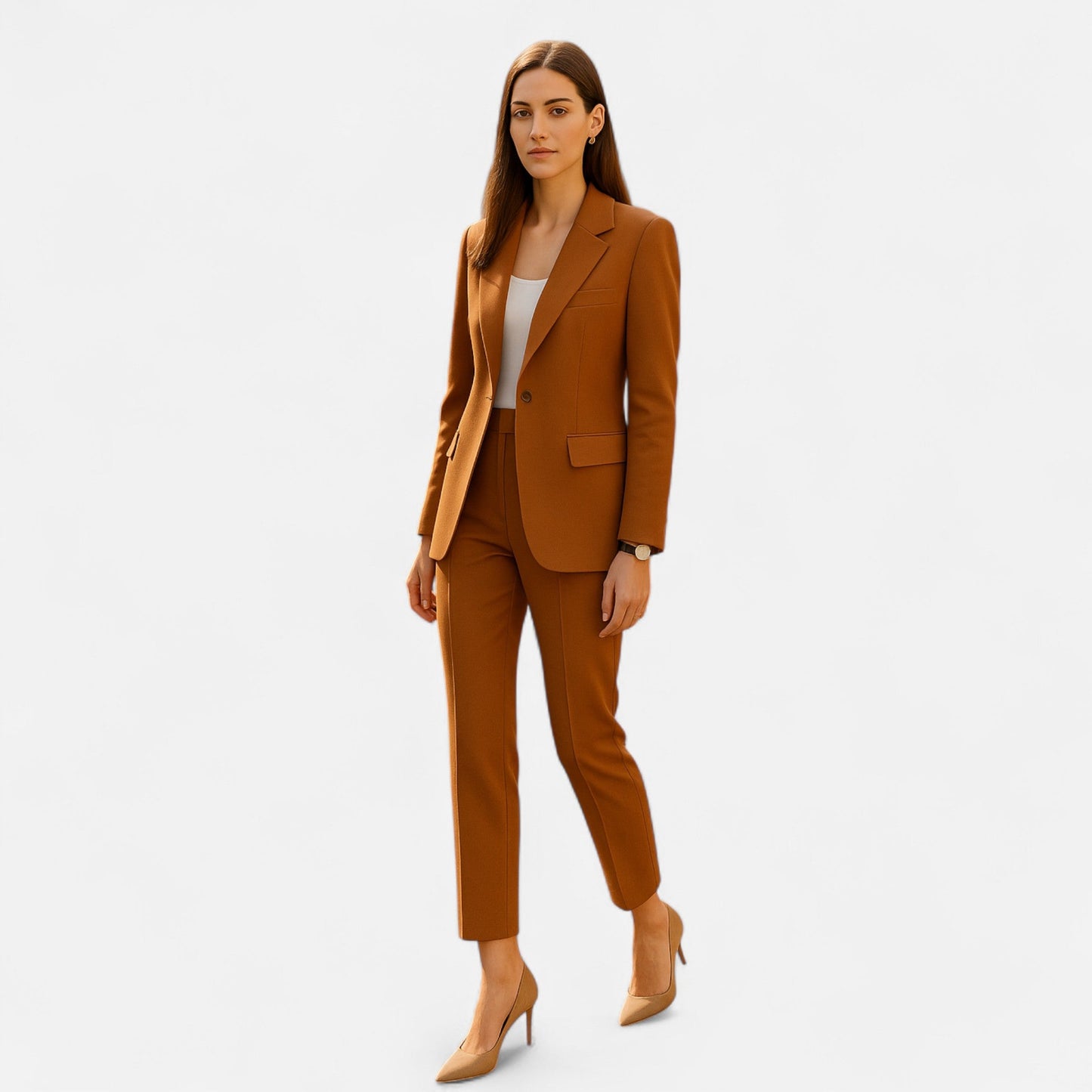 Elegante completo da donna con blazer e pantaloni
