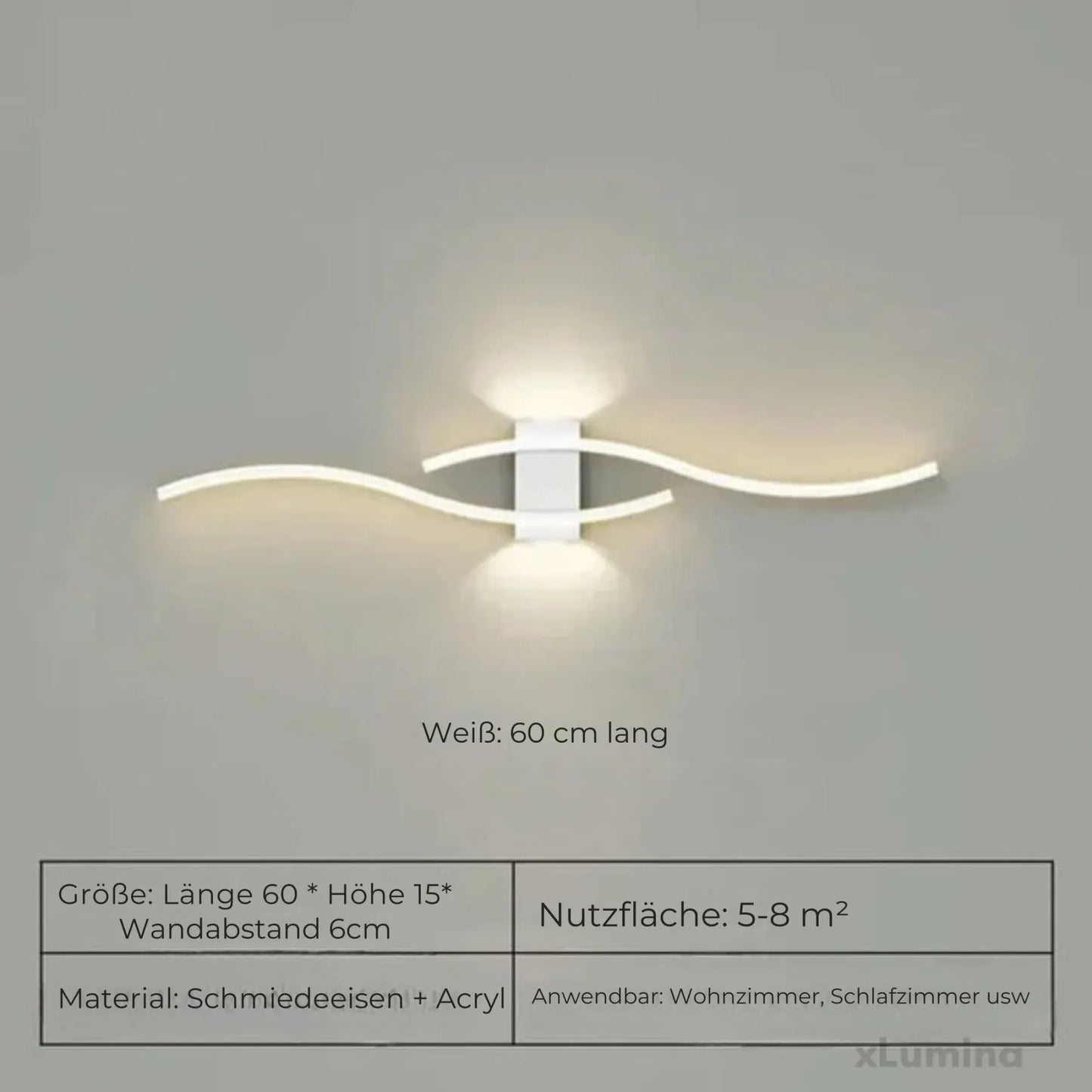 Elegante lampada da parete lineare per interni moderni, discreta illuminazione d'accento con montaggio a parete