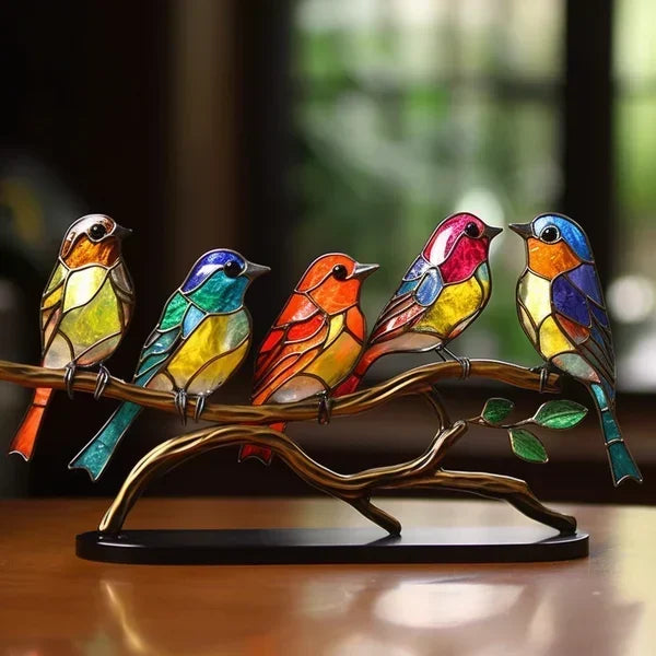 Elegante statuetta a forma di uccello per la casa moderna