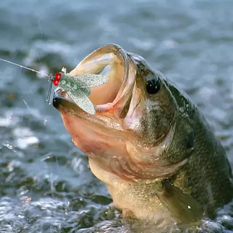 Esche da Pesca Bioniche a Forma di Mosca e Insetto per Pescatori, 20 Pezzi