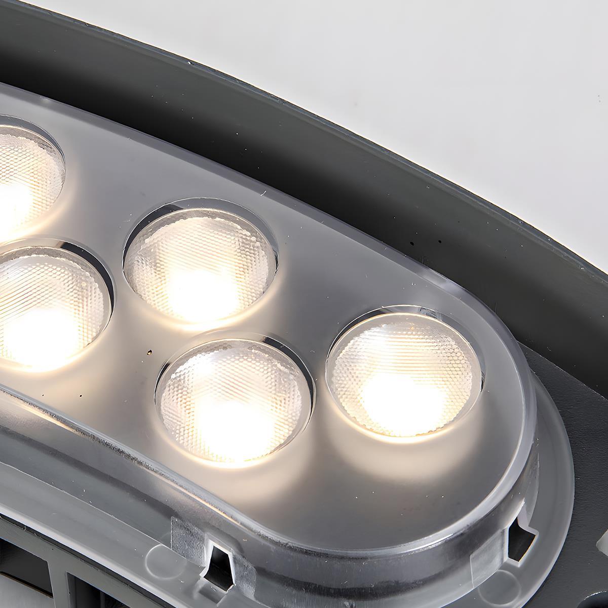 Faretto LED curvo da giardino con picchetto, 12W, RGB e bianco caldo, IP65