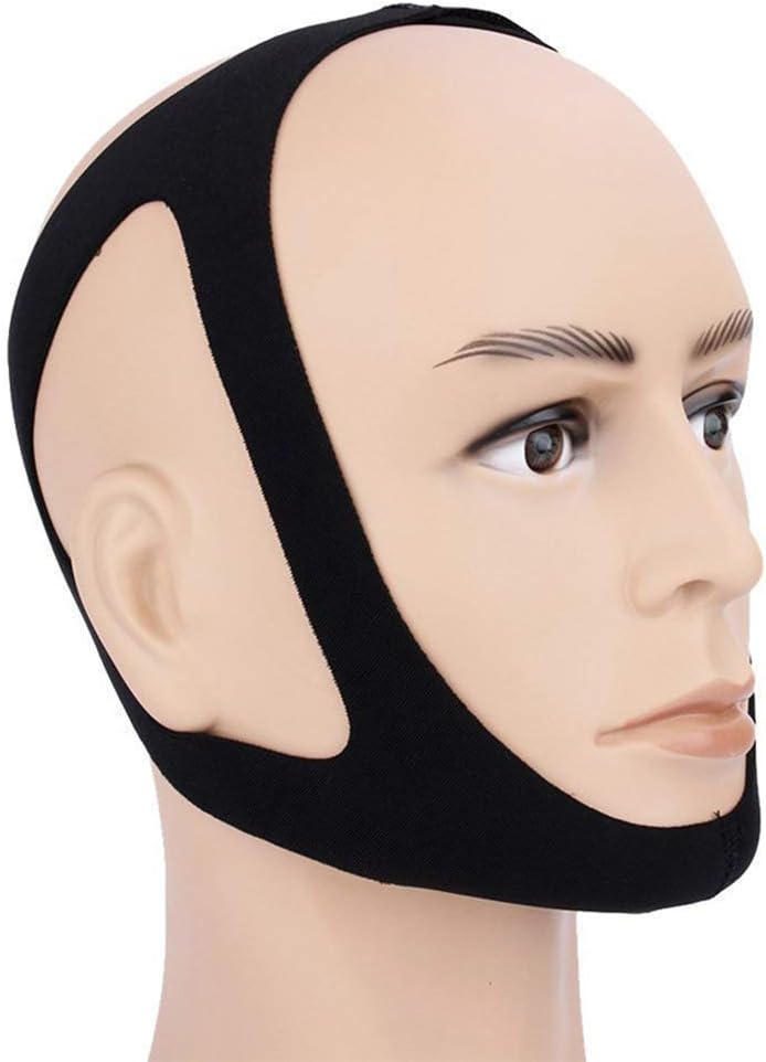 Fascia mentoniera antirussamento in neoprene traspirante – Riduce il russamento e assicura un sonno confortevole durante la notte