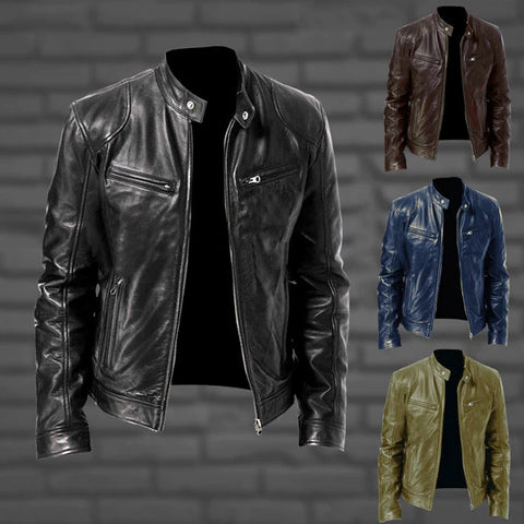 Giacca in pelle da uomo – Stile elegante per ogni occasione