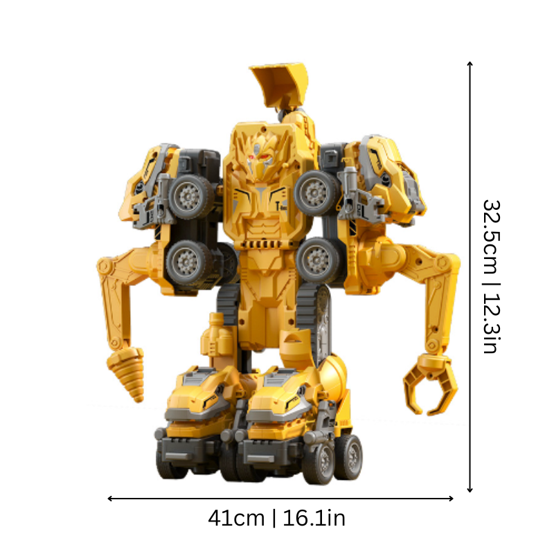 Giocattolo Robot da Cantiere Trasformabile 5 in 1 per Bambini