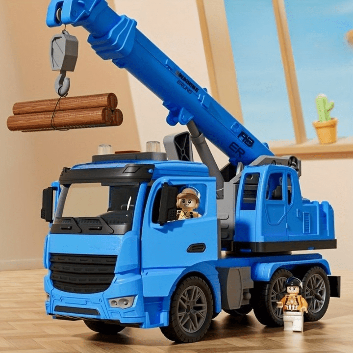 Gru Giocattolo con Luci e Suoni per un Divertimento di Costruzione Creativo