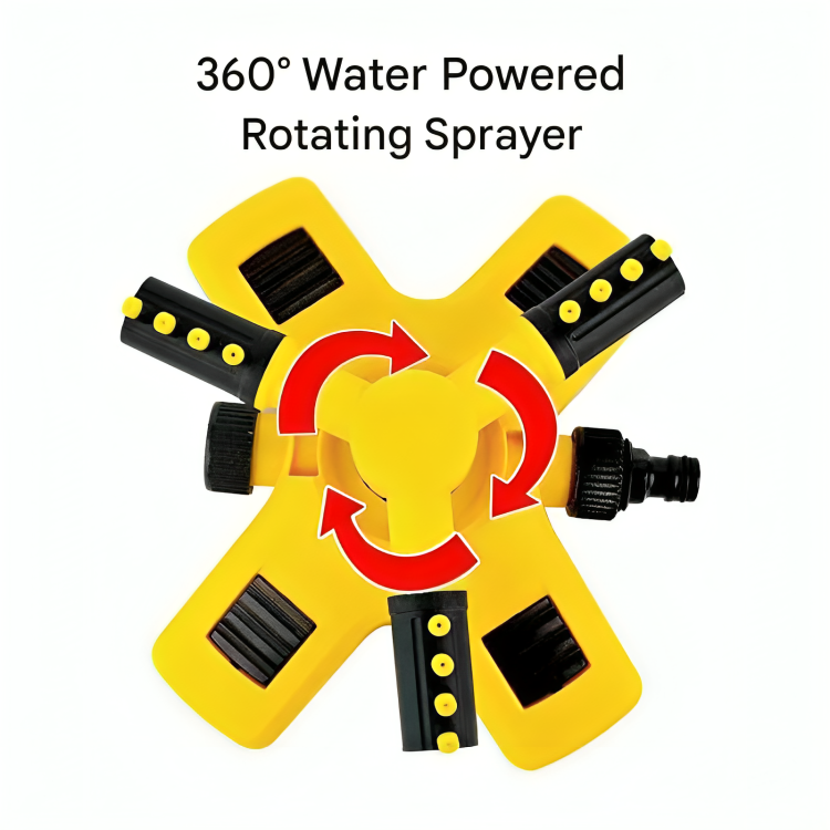 Irrigatore Rotante per Prato | Copertura a 360°, Tecnologia a Risparmio Idrico e Getto Regolabile per Un'Irrigazione Efficiente del Giardino
