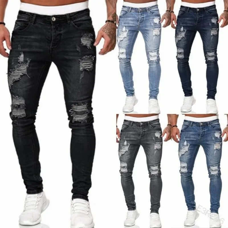 Jeans Skinny Effetto Floccato