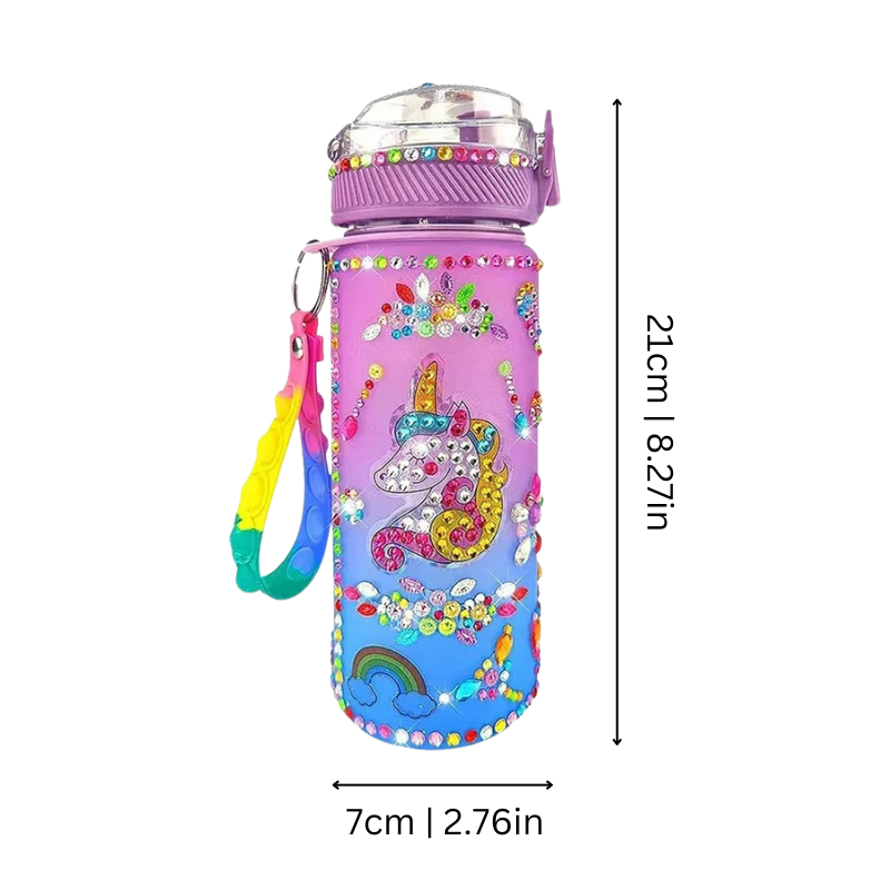 Kit Borraccia Fai da Te Fluorescente per Bambini