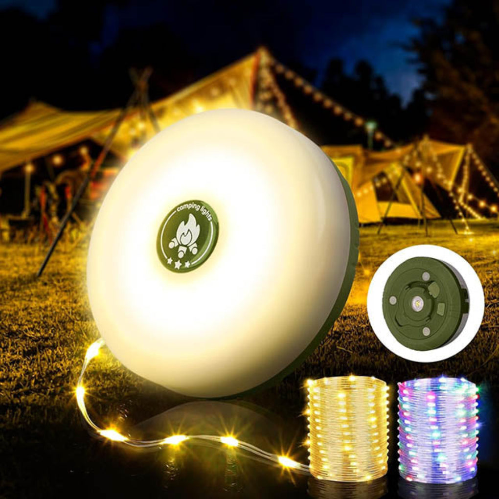 Lampada da Camping Portatile 4-in-1 – Illuminazione Versatile per Ogni Ambiente