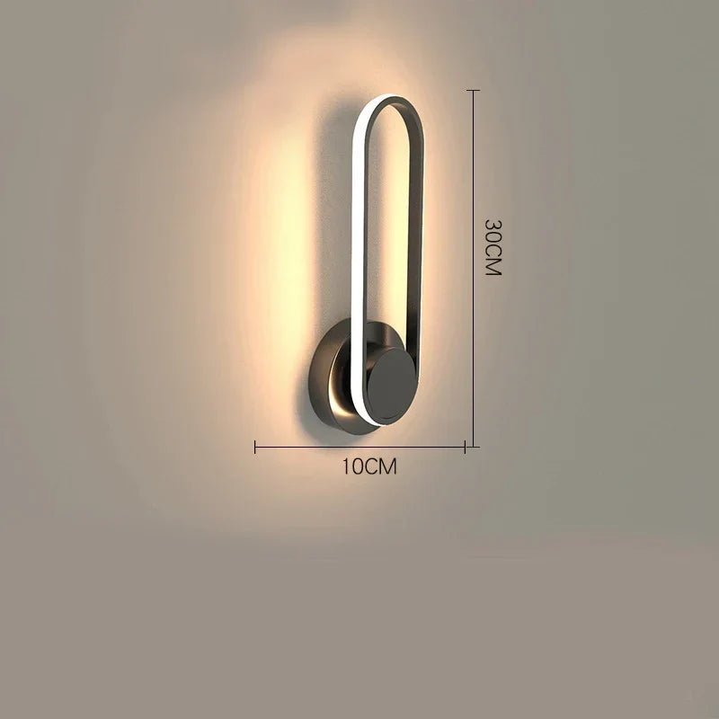 Lampada da Parete Moderna a LED | Applique Girevole a 330° in Alluminio
