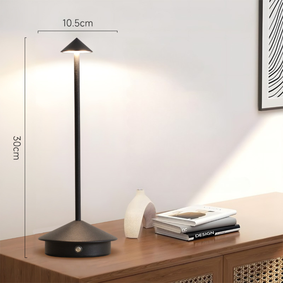Lampada da Tavolo | Senza Cavi | Dimmer Touch e Ricarica USB