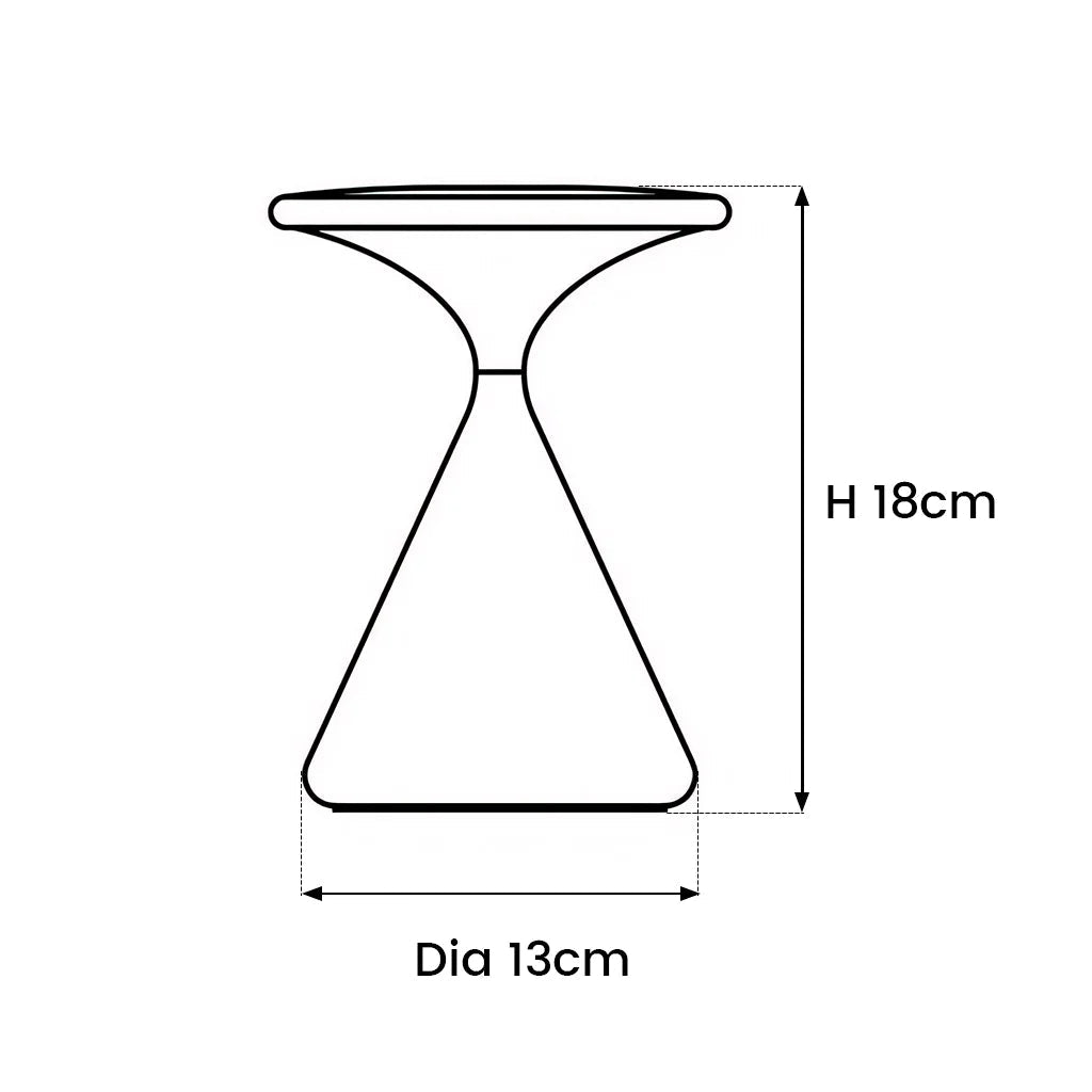Lampada da tavolo senza fili | Design a clessidra