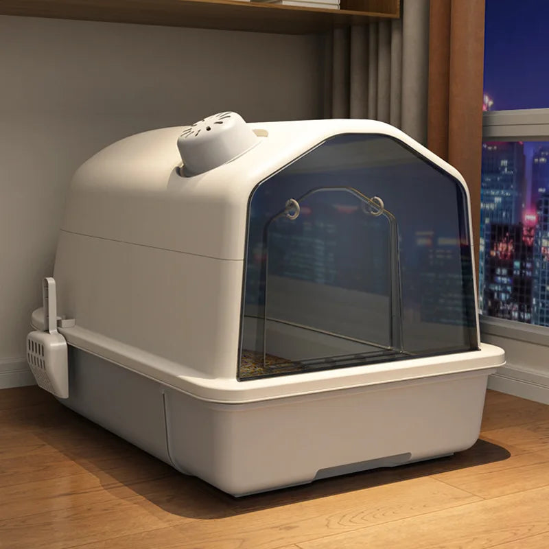 Lettiera per Gatti XL - Design Inodore - Grande e Moderna