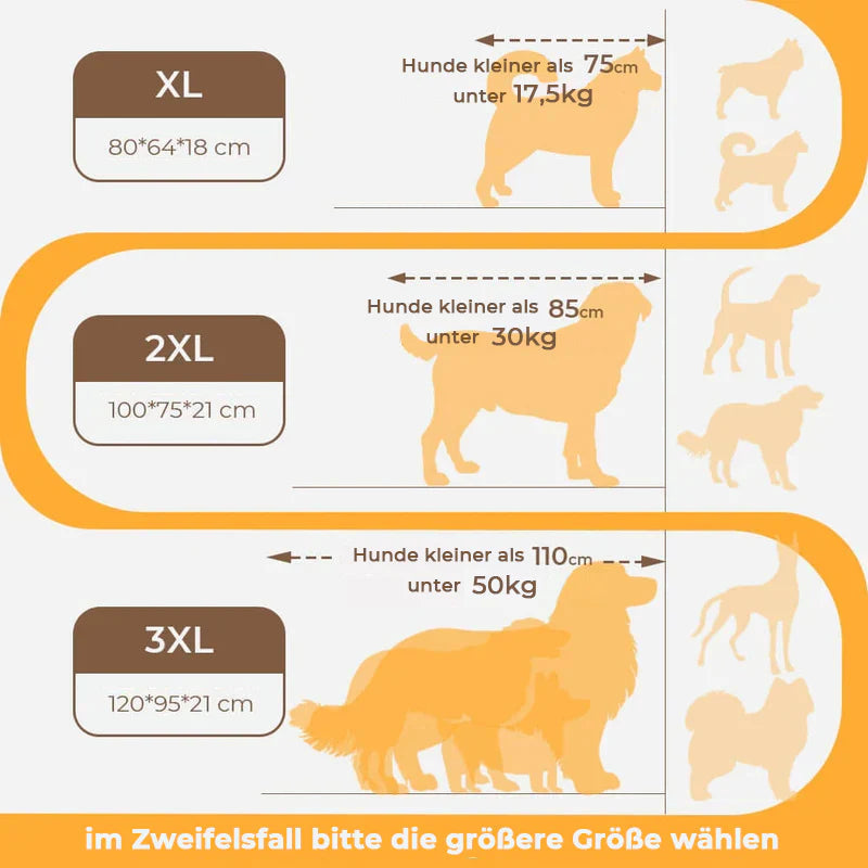Letto per Cani con Protezione per la Colonna Vertebrale - Grande e Resistente ai Graffi
