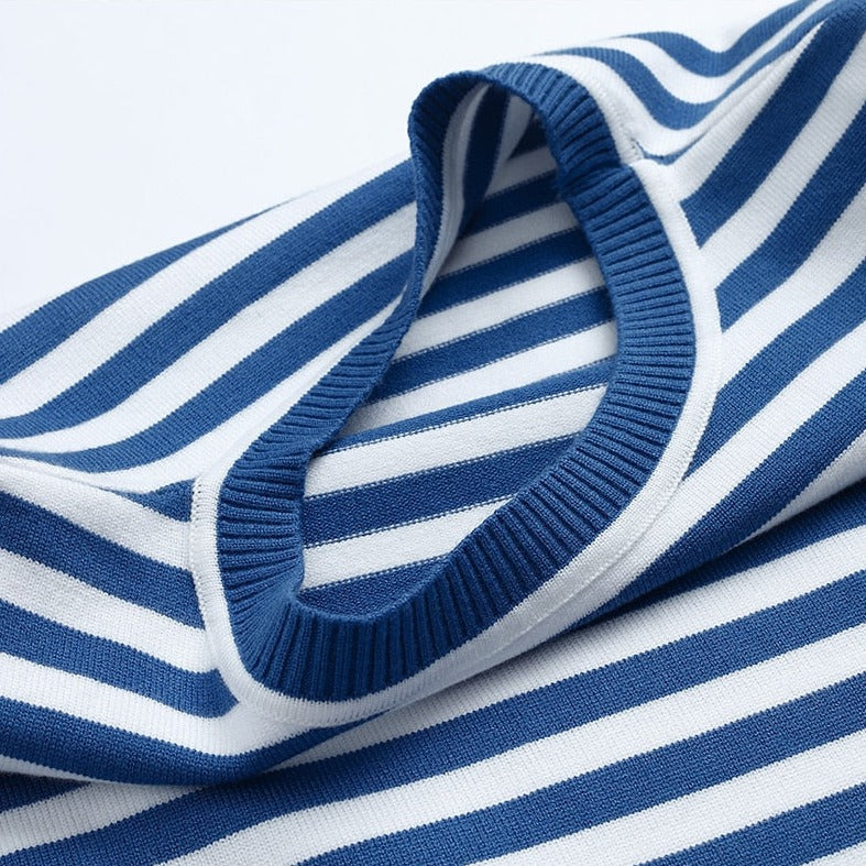 Maglia a maniche lunghe a righe da donna