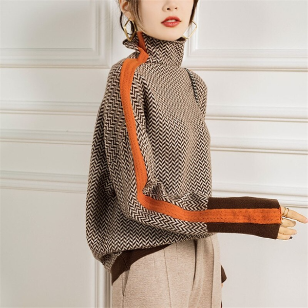 Maglione a fantasia