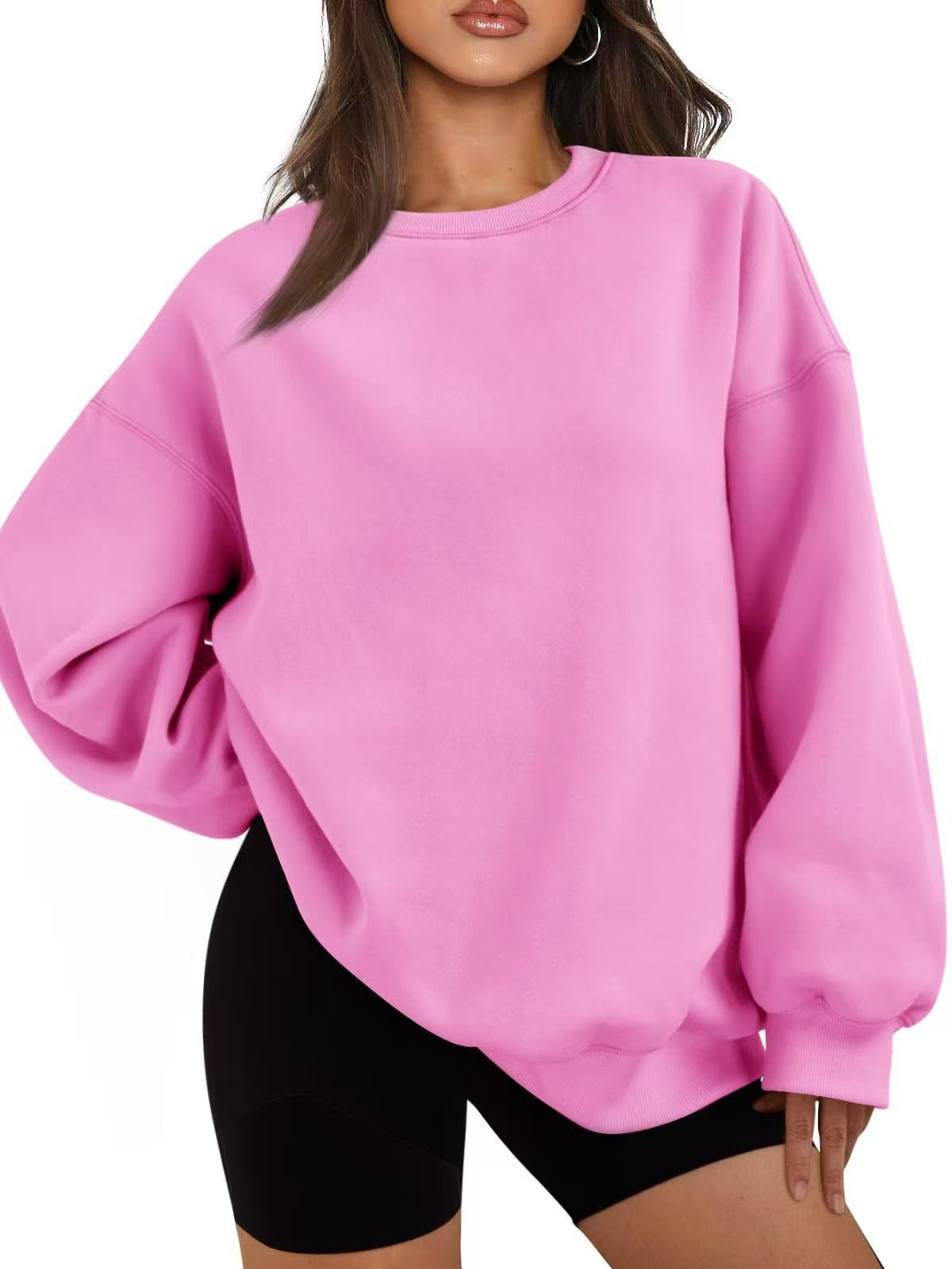 Maglione casual da donna oversize vestibilità morbida