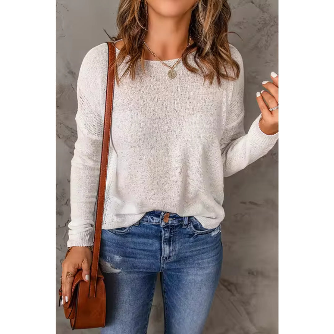 Maglione da donna in morbida maglia per un comfort senza tempo