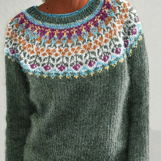 Maglione in maglia da donna a maniche lunghe