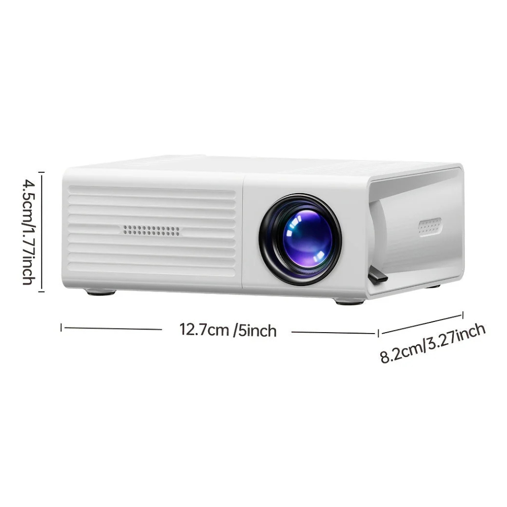 Mini proiettore HD portatile - 3000 lumen per uso domestico e all'aperto