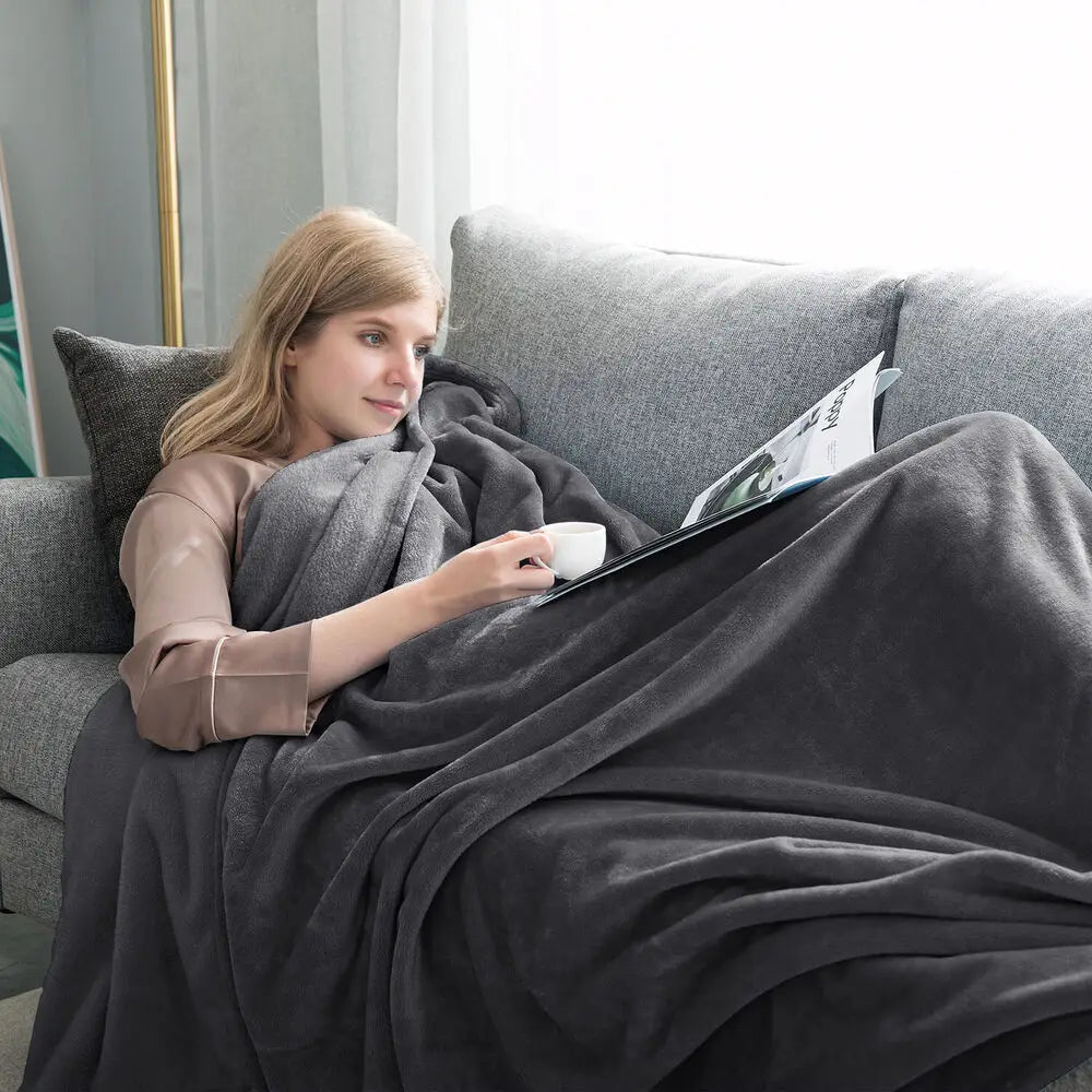 Morbida Coperta in Pile – Caldo Copriletto per Serate Fredde – Ideale per il Relax