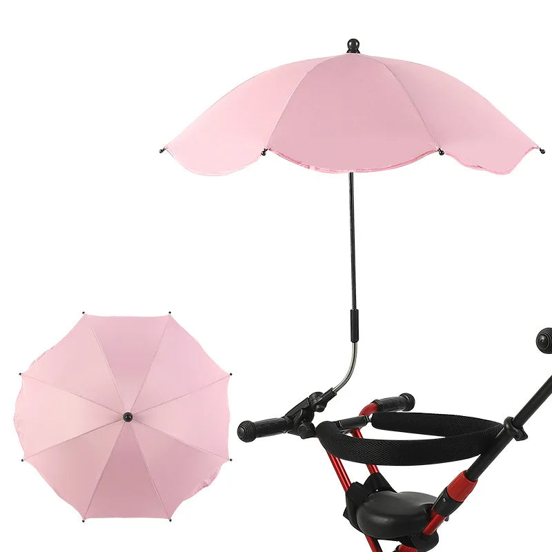 Ombrellino parasole regolabile per passeggino con protezione UV