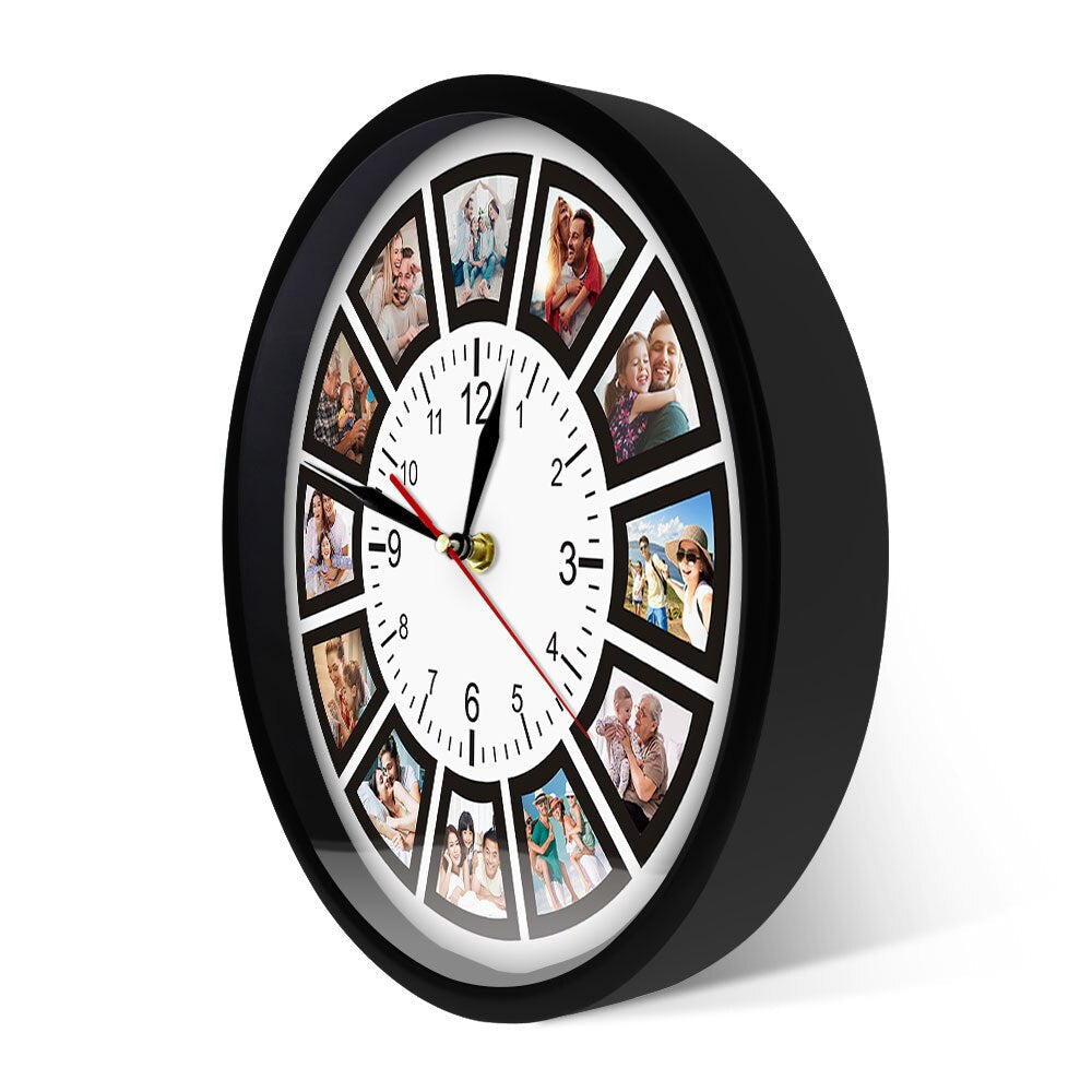 Orologio da parete con collage di foto – Design personalizzabile ed elegante – Ideale per conservare i tuoi ricordi più belli