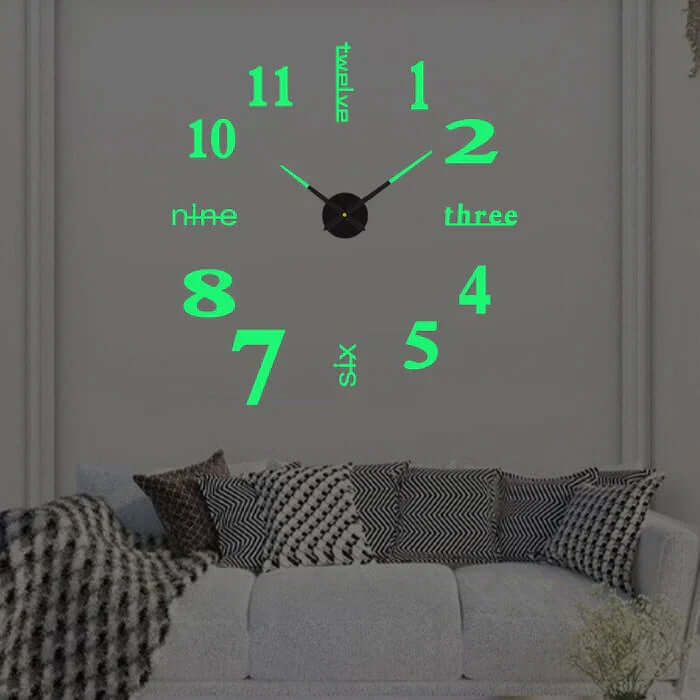 Orologio da Parete Fai da Te Grande 60-130 cm - Design Moderno